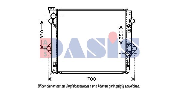 AKS DASIS Radiaator,mootorijahutus 210184N